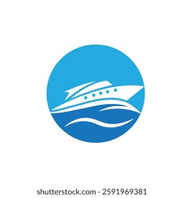 Design a ship logo that symbolizes strength, adventure, and reliability. Perfect for maritime businesses, shipping companies, cruise lines, and nautical-themed brands seeking a bold identity.

