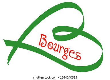 The Design and Sign of regions in France, bourges
 