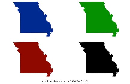 design silhouette of a kansas map with white background