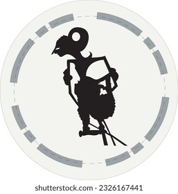 Design silhouette leather puppets vector illustration