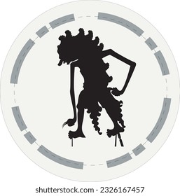 Design silhouette leather puppets vector illustration