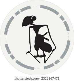 Design silhouette leather puppets vector illustration
