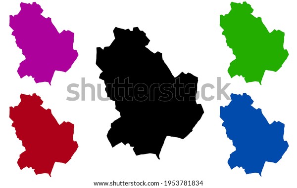 Design Silhouette Map Basilicata Italy On Stock Vector (Royalty Free ...