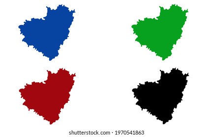 design silhouette of a samara map with white background