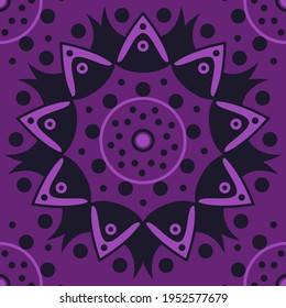 Design for silk shawl, scarf, headscarf, bandana, hijab. Print for textiles with abstract ornament. 