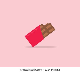 design of simple chocolate bar illustrations