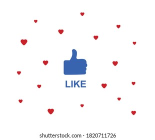 design of simple like icons