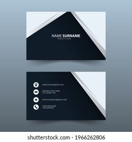 design of simple name card for business or personal use