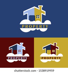 Design of simple property logo and icon 