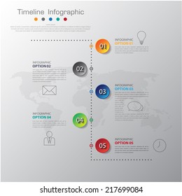 Design simple step number and line business icon timeline/graphic or website.Vector/illustration.