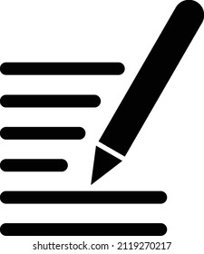 Design simple vector art of paper and pencil on the right side  