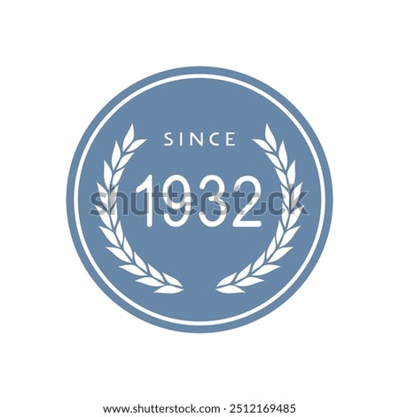 Design of since 1932 emblem