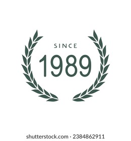 Diseño del emblema desde 1989