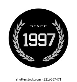 Design of since 1997 message