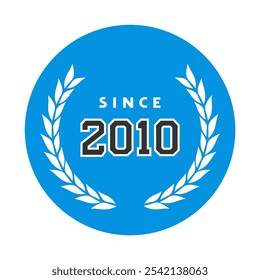 Design von seit 2010 Emblem