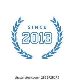 Design of since 2013 emblem