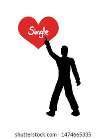 design of single heart icon