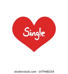 design of single heart icon