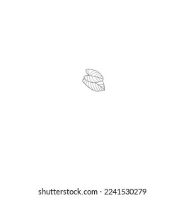 Design Sketch Of Leaf For Education coloring