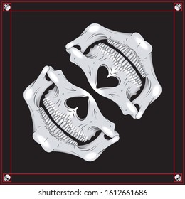 Design of a skull bandanas with skull