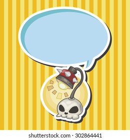 design skull lamp style theme elements vector,eps