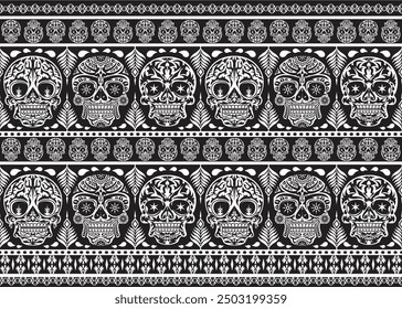 Design Schädel Muster Grafikdruck, Es stellt den Tod in der nächsten Welt, Design-Element für Textilien, Muster Muster Design Dekorationen Vorlagen und andere Designs.Verwendet, um Stoff zu machen.