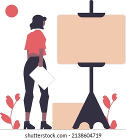 Diseñar recursos de material vectorial de fondo de escena pequeña