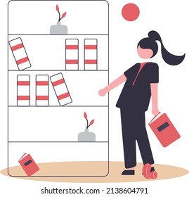 Design small scene background vector material resources