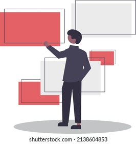 Design small scene background vector material resources