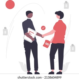 Design small scene background vector material resources