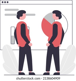 Design small scene background vector material resources