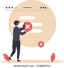 Design small scene background vector material resources