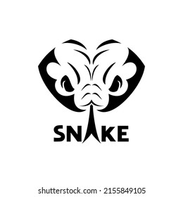 Design of snake flat illustration
