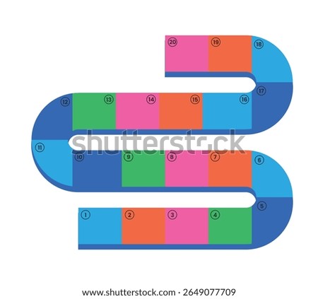 Design snake and ladder shape unique isolated