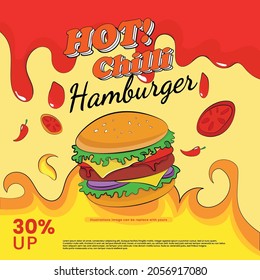 a design for social media marketing posts, flyers and brochures for burger or other food businesses