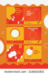 design for social media with matching colors, great for making your social media content look more professional
