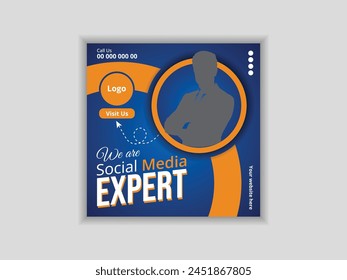 Design of Social Media Posts. Social media advertisement set against a white backdrop. Good model for social media promotion