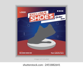Design von Social Media Posts. Social-Media-Werbung vor weißer Kulisse. Gutes Modell für Social Media Promotion
