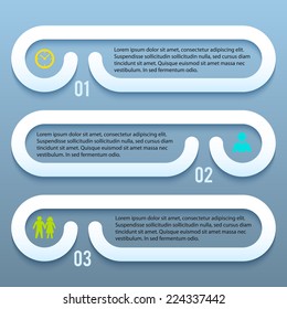 Design social presentation template. Vector illustration for infographics / number banners /  cover page background/ clock work psychologist / loop business report or plan . EPS 10