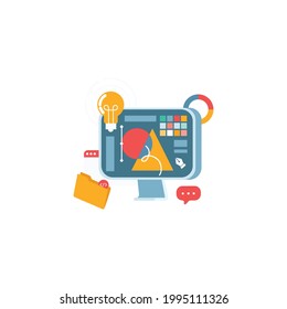 Design Software Icon Isolated On White Background
