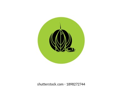 design solid icon vegetable Candlenut