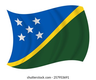 design Solomon flag waving vector