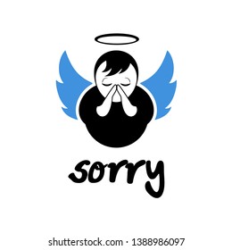 Design of sorry flat icon