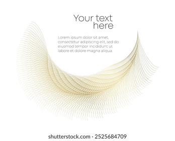Design for Spa, Yoga, Relaxation, Wellness, Organic for Web-design, Banner, Brochure, package. Icon, Logo, and Background made of Circular Dots, wave Lines, and Spirals. Patterns