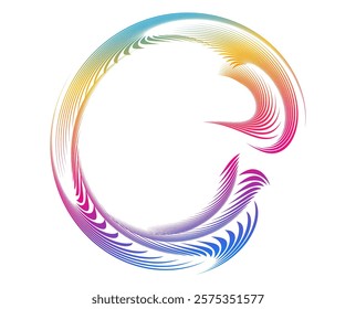 Design for Spa, Yoga, Relaxation, Wellness, Organic for Web-design, Banner, Brochure. Icon, Logo, and Background made of Circular Dots, Lines, and Spirals. Holyday Patterns Illustration