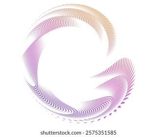 Design for Spa, Yoga, Relaxation, Wellness, Organic for Web-design, Banner, Brochure. Icon, Logo, and Background made of Circular Dots, Lines, and Spirals. Holyday Patterns Illustration
