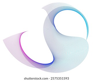 Design for Spa, Yoga, Relaxation, Wellness, Organic for Web-design, Banner, Brochure. Icon, Logo, and Background made of Circular Dots, Lines, and Spirals. Holyday Patterns Illustration