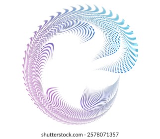 Design for Spa, Yoga, Relaxation, Wellness, Organic for Web-design, Banner, Brochure. Icon, Logo, and Background made of Circular Dots, Lines, and Spirals. Holyday Patterns Illustration
