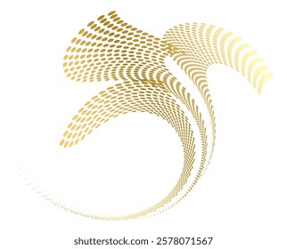 Design for Spa, Yoga, Relaxation, Wellness, Organic for Web-design, Banner, Brochure. Icon, Logo, and Background made of Circular Dots, Lines, and Spirals. Holyday Patterns Illustration