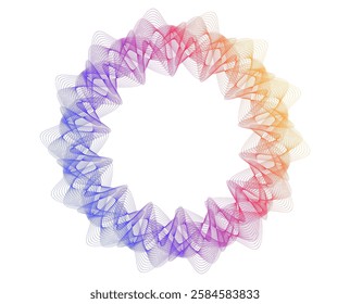 Design for Spa, Yoga, Relaxation, Wellness, Organic for Web-design, Banner, Brochure. Icon, Logo, and Background made of Circular Dots, Lines, and Spirals. Holyday Pattern element Vector Illustration